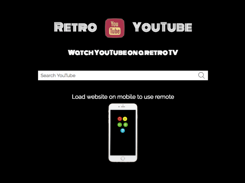Screenshot of Retro YouTube app